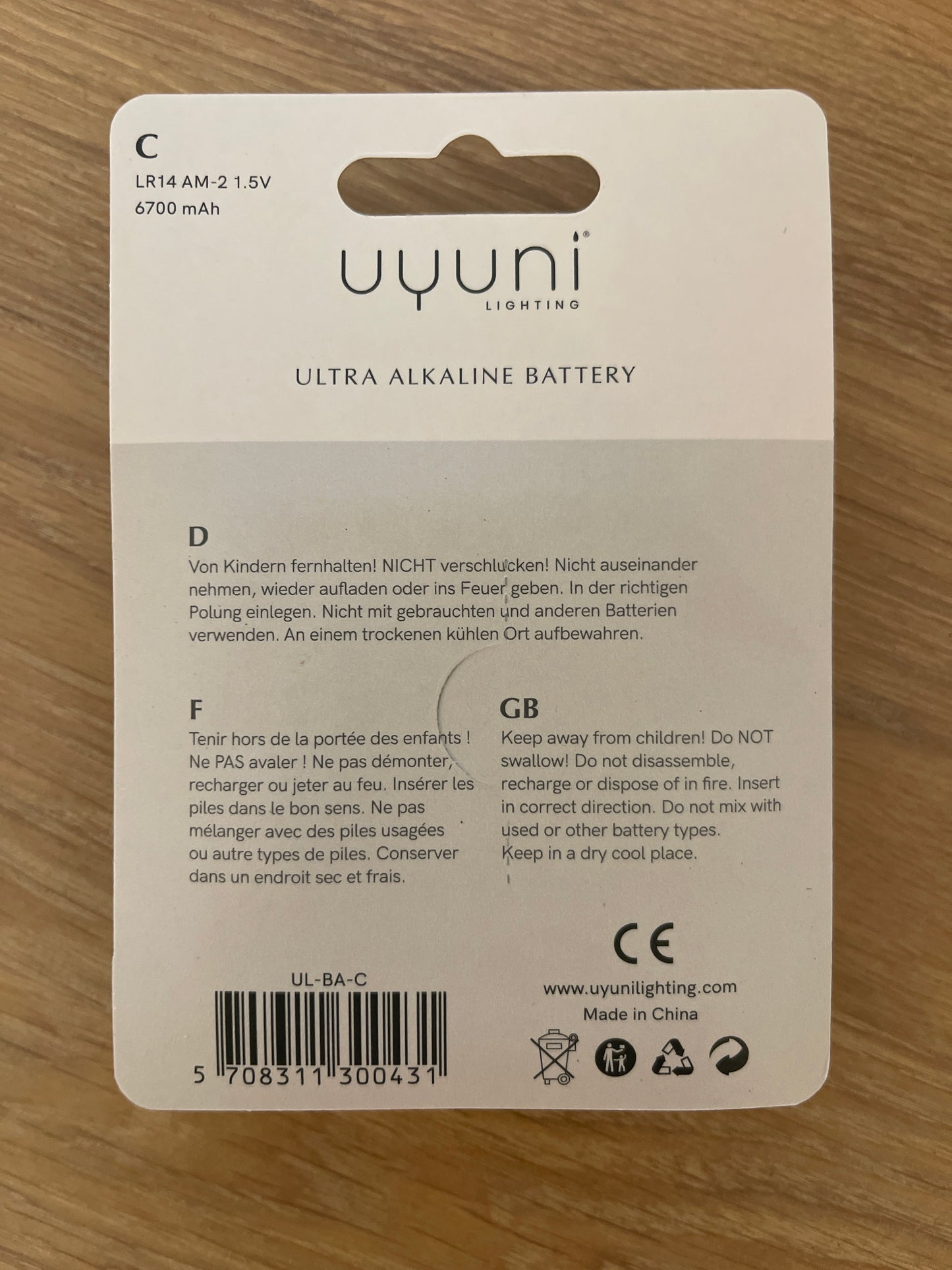 Batterijen C