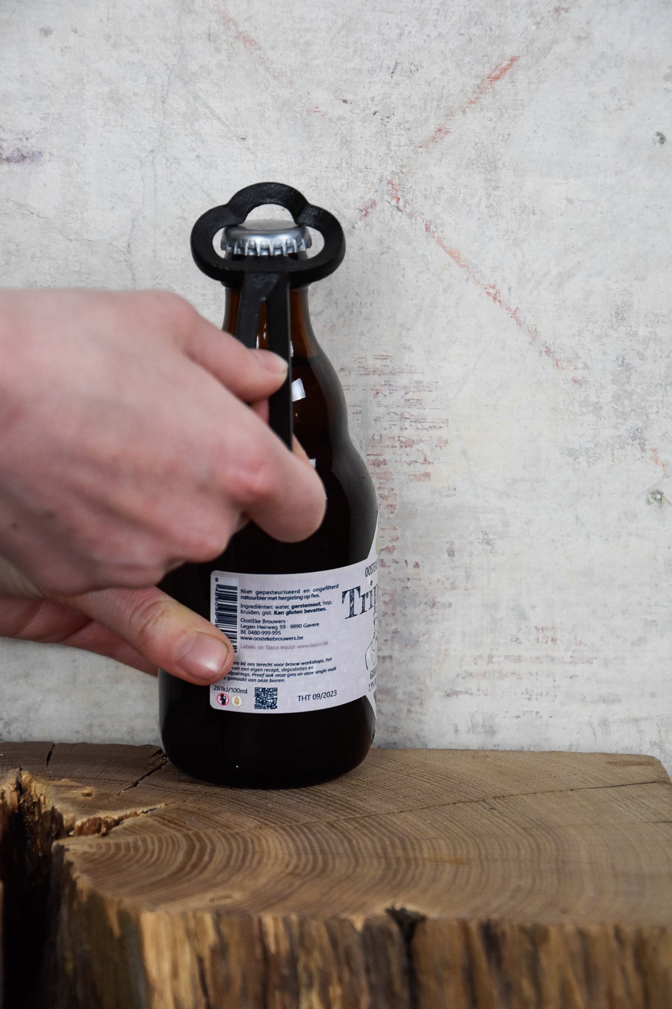 Flessenopener (clover) -zwart