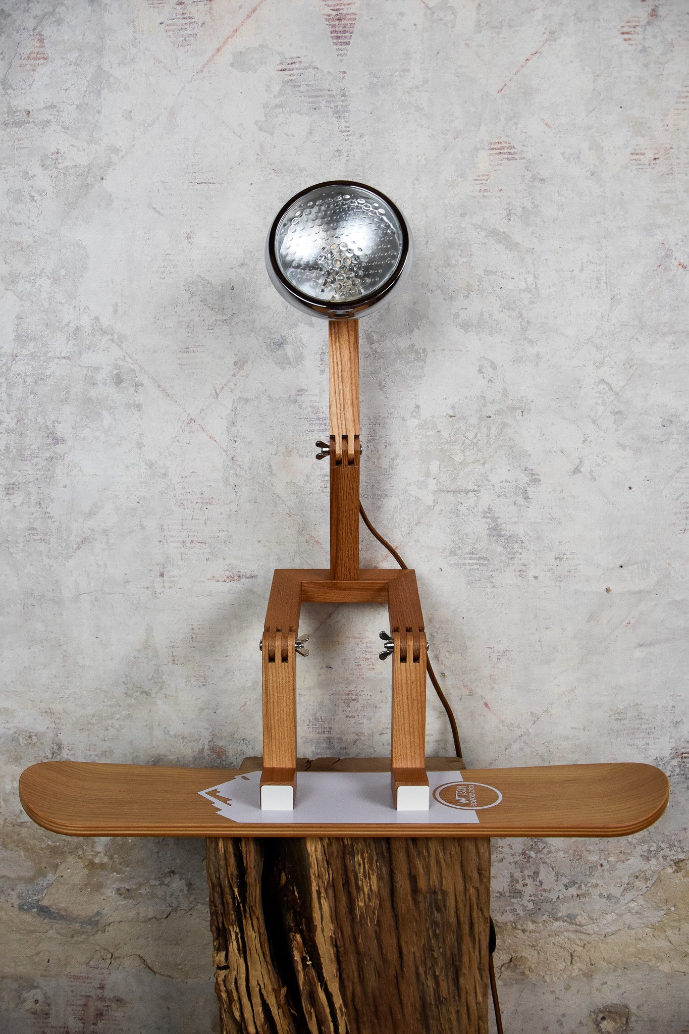 Snowboard tafelstandaard voor lamp