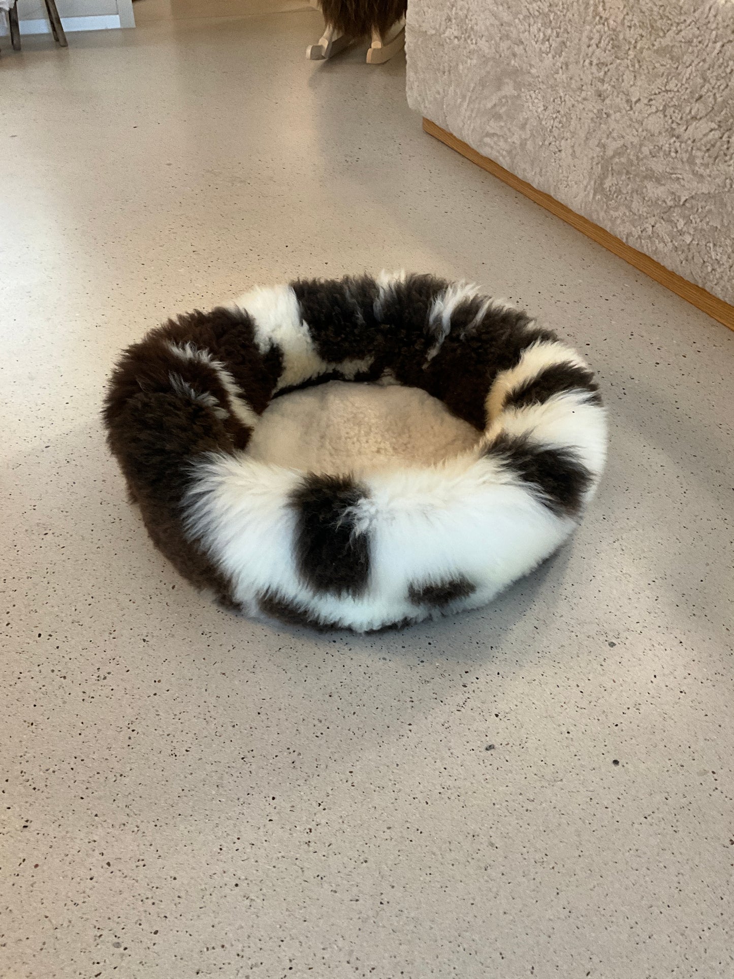 Dierenmand van schapenvacht