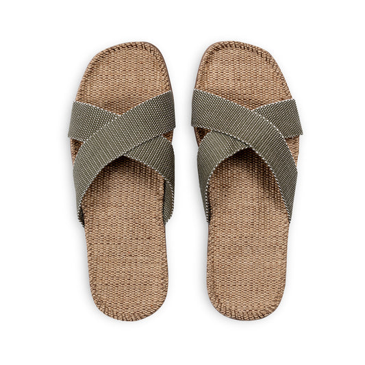 Slipper olijfgroen unisex
