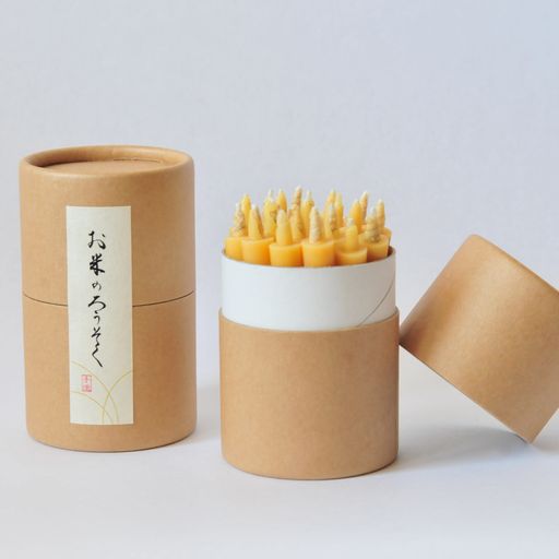 Rice Wax Candles Gift Box
