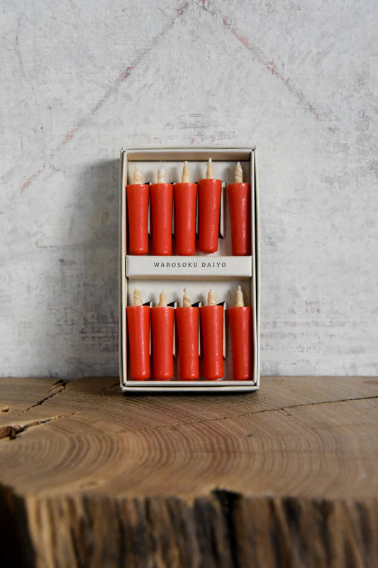 Rice Wax Candles (red)