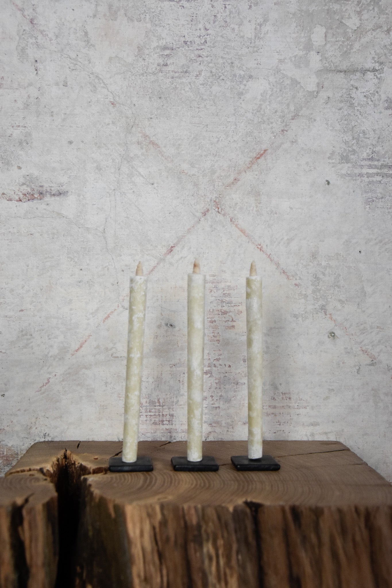Sumakwas kaars wit nr.4 (3-pack)