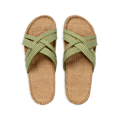 Slipper groene bladeren