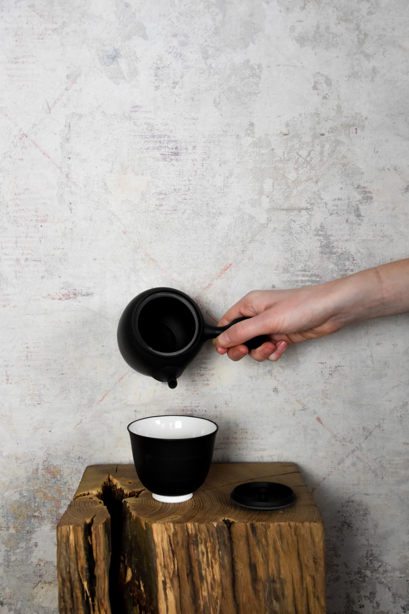 Tea cup L (black)